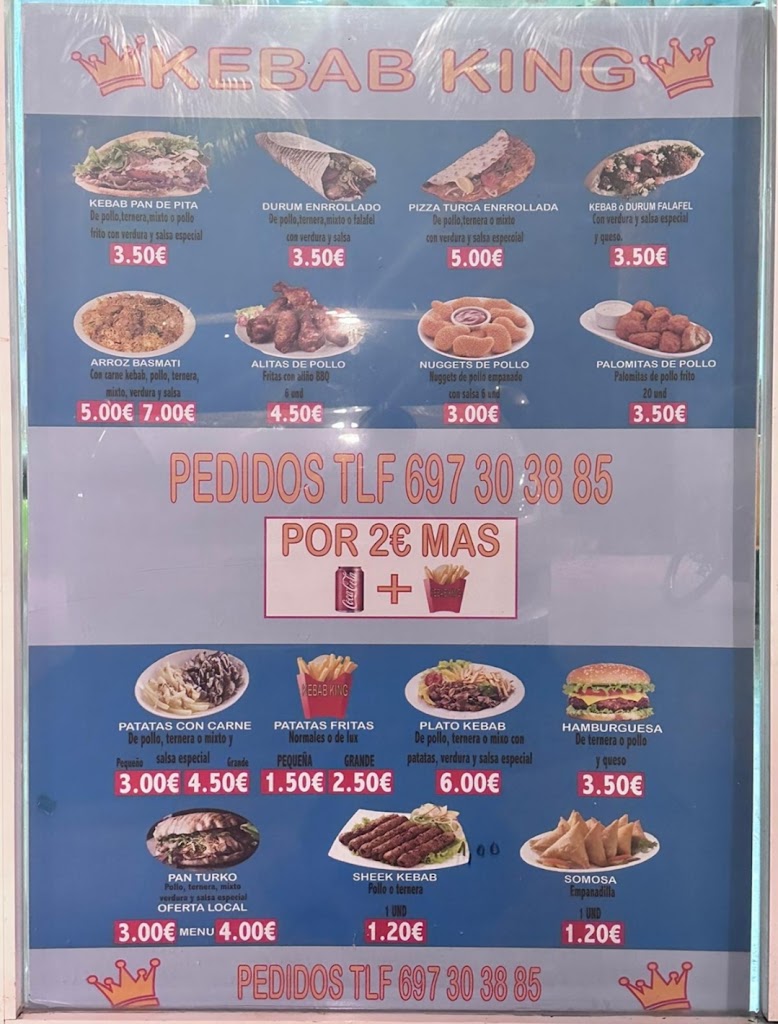 Kebab King — Carta