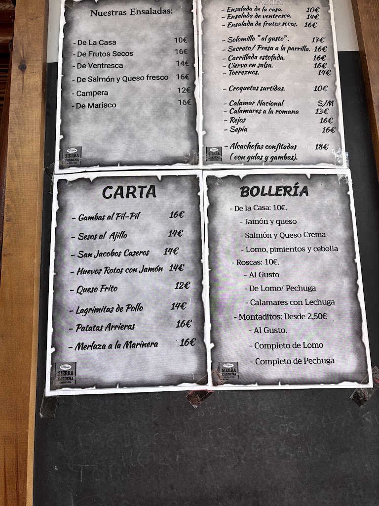 Sierra Cardena — Carta
