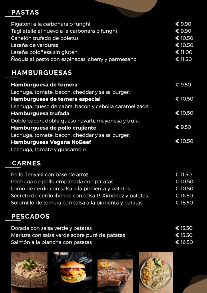 Torango Gastrobar — Carta
