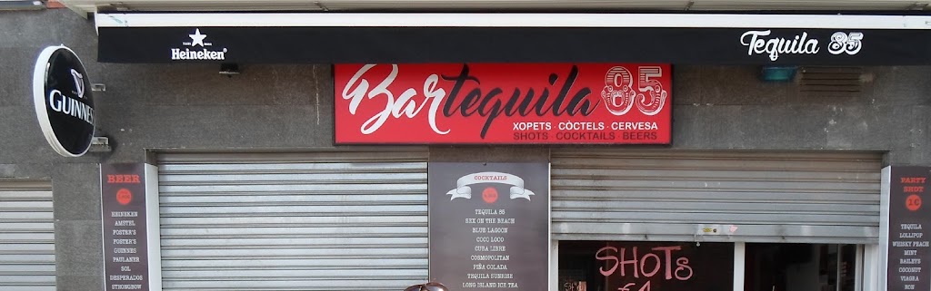 TEQUILA 85 Shisha Bar — Carta