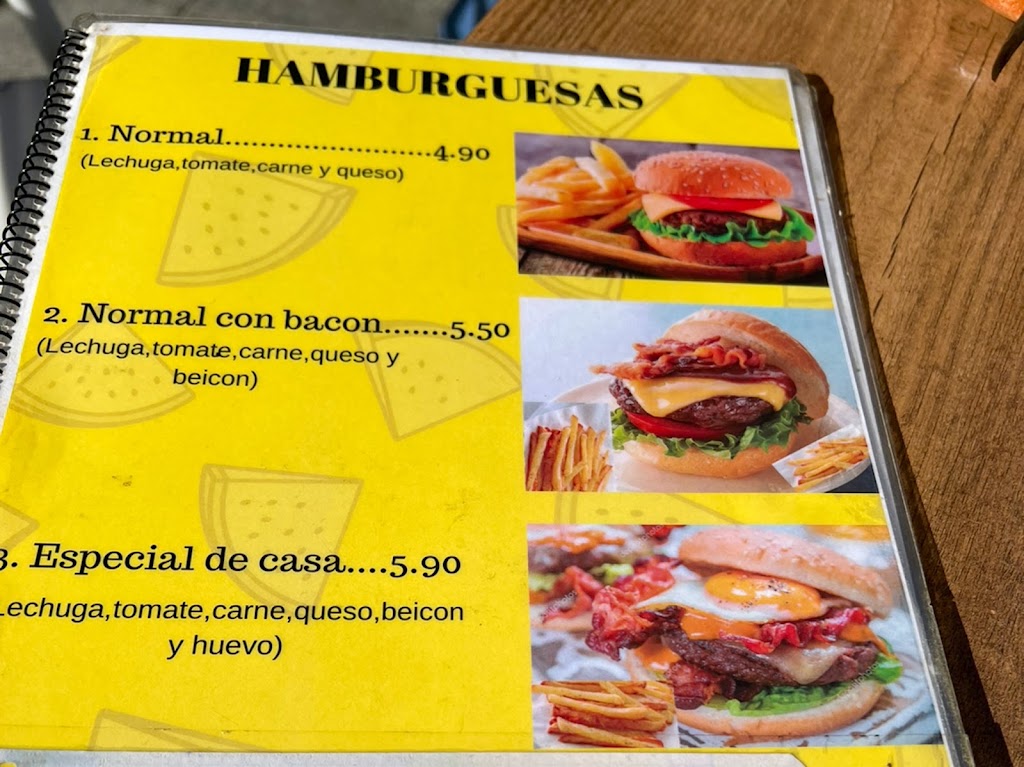 Cerveceria Bar La Iglesia — Carta