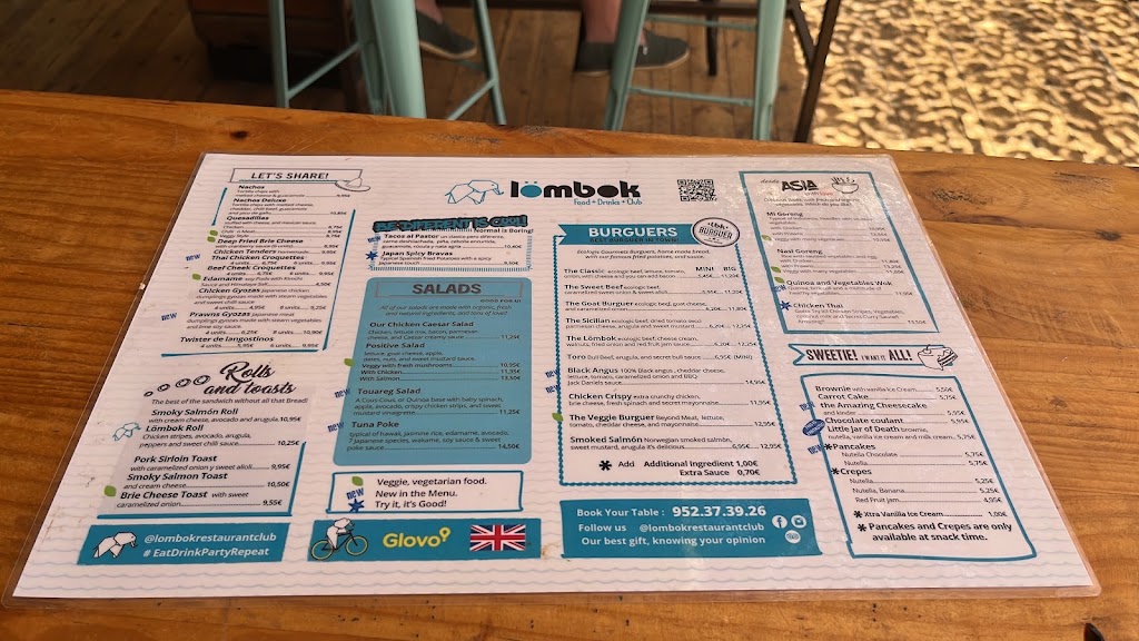 Lombok food + drinks + club — Carta