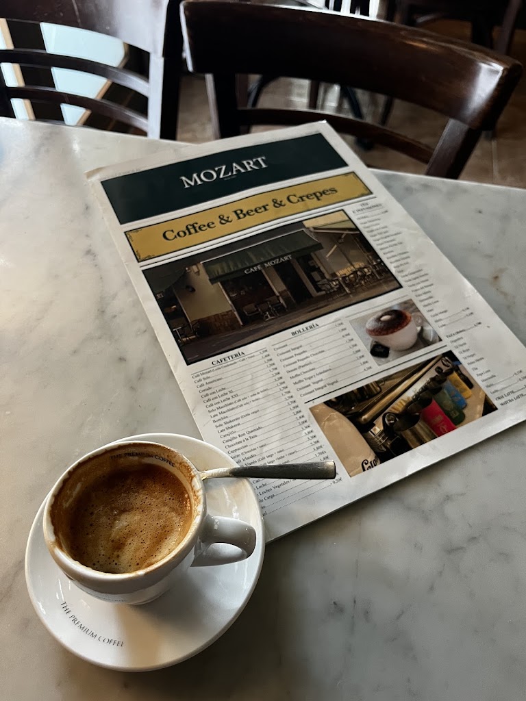 cafe MOZART — Carta