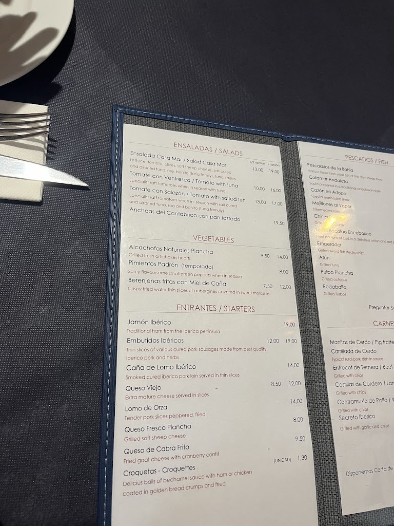 Casa Mar — Carta