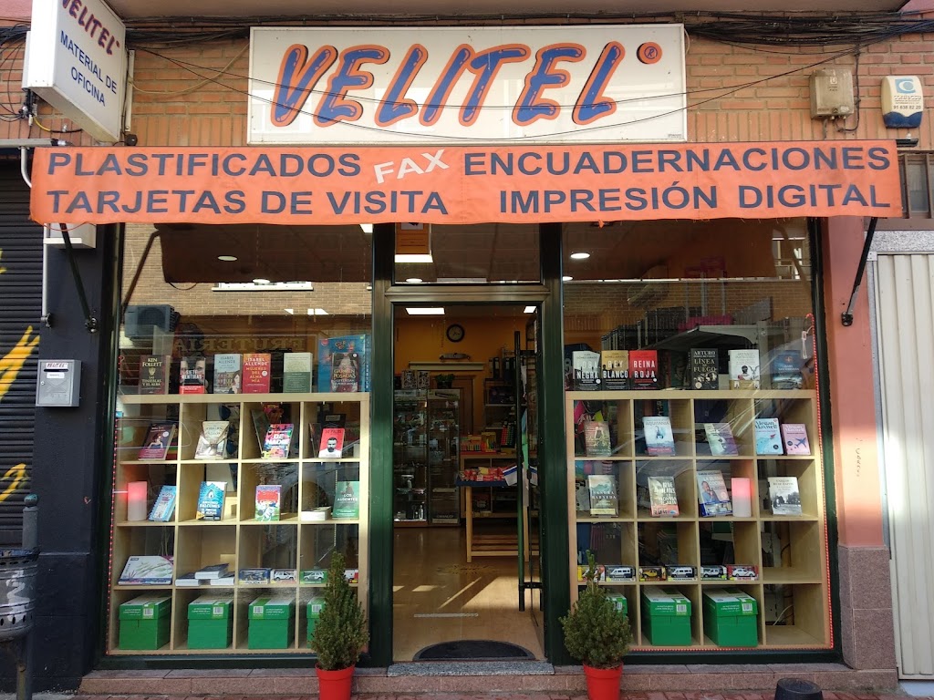 VELITEL Papeleria y Copisteria. Impresion de Fotos. Distribuidor SIMYO, MASMOVIL Y JAZZTEL. Cartuchos HP. Calculadoras CASIO