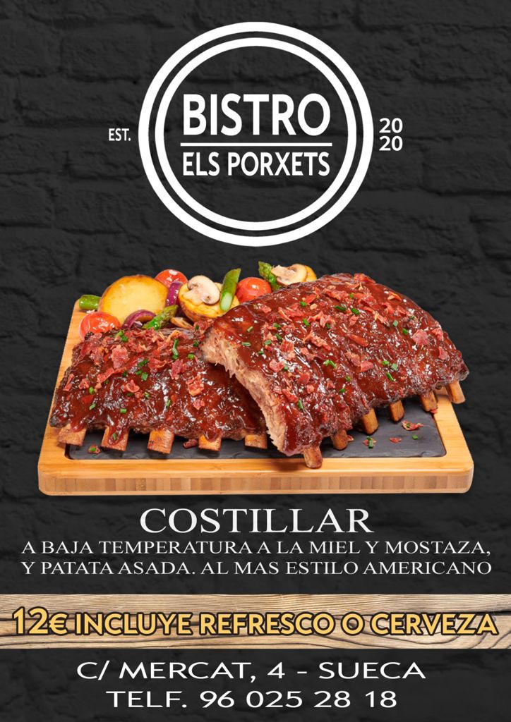 Bistro els porxets — Carta