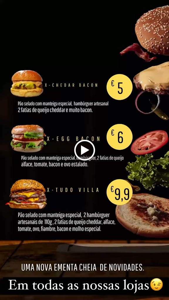 Cantinho villa lounge — Carta