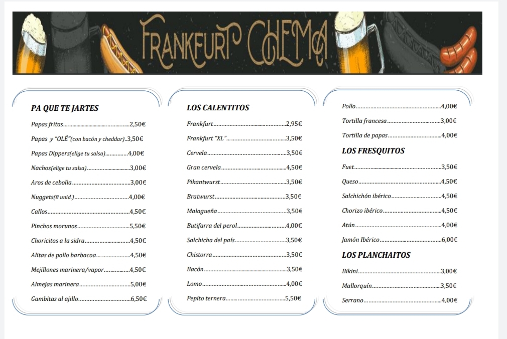 Frankfurt Chema — Carta