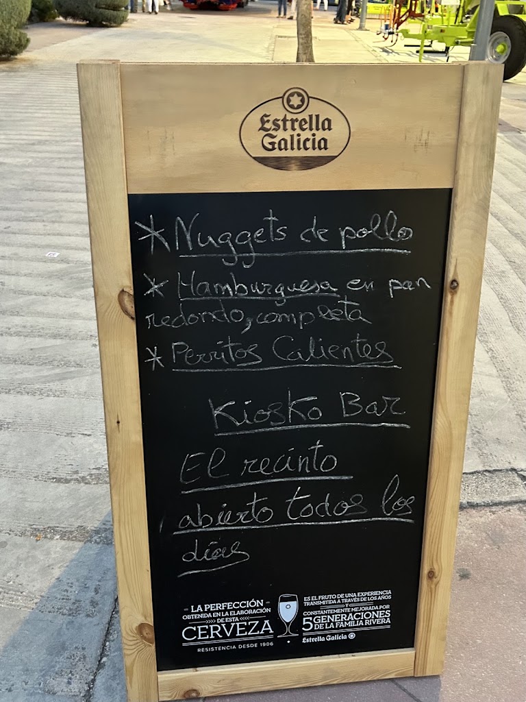 Kiosko Bar "El Recinto" — Carta