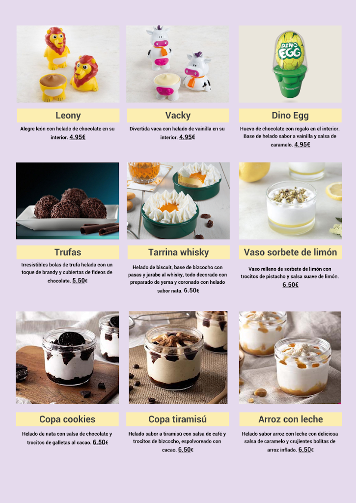 Restaurante Chino Luna de Shanghai — Carta