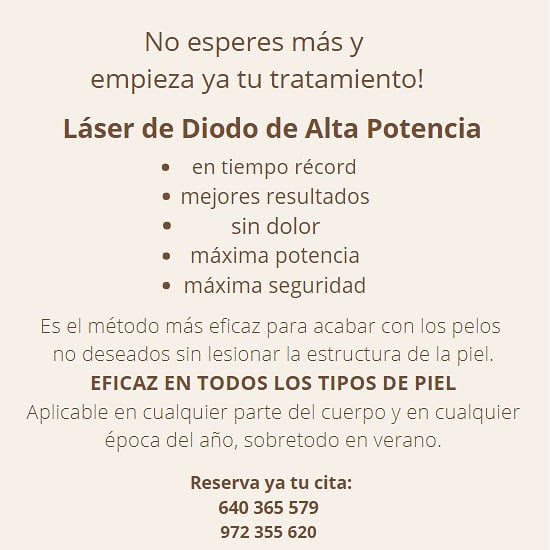 Centre d'estetica Mar i Llum — Carta