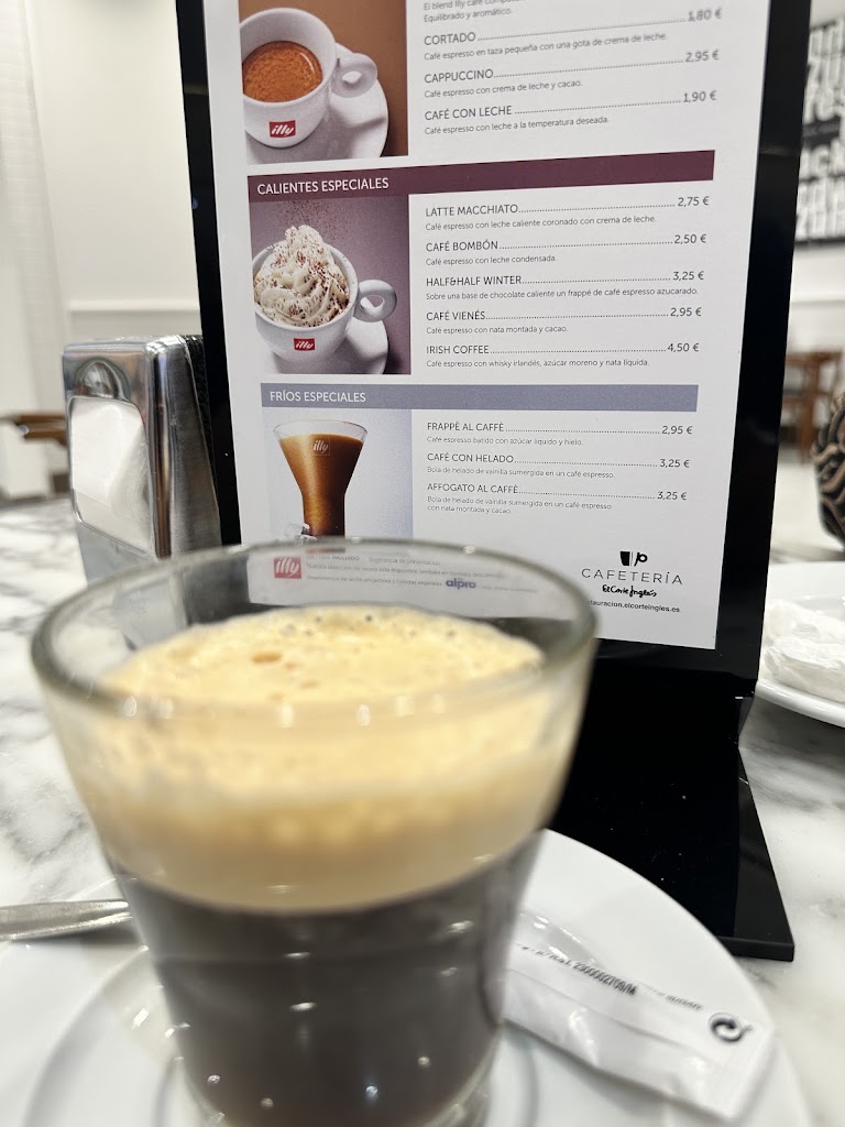 Cafeteria Hipercor — Carta