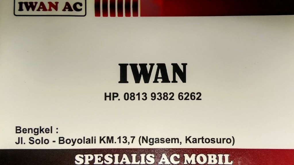 Bengkel Iwan Ac Mobil Ngasem