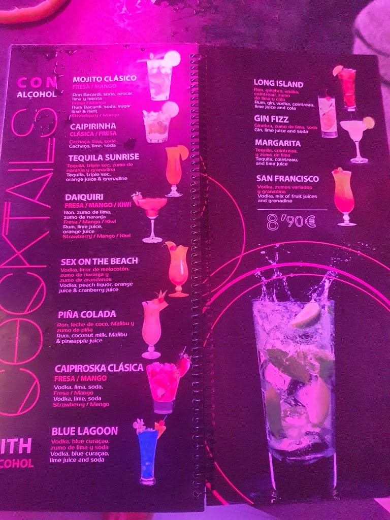 Bar restaurante Ocean City — Carta