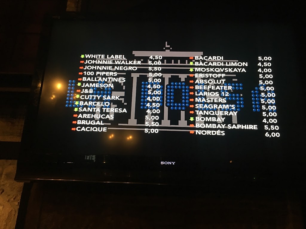Bar La Bolsa — Carta