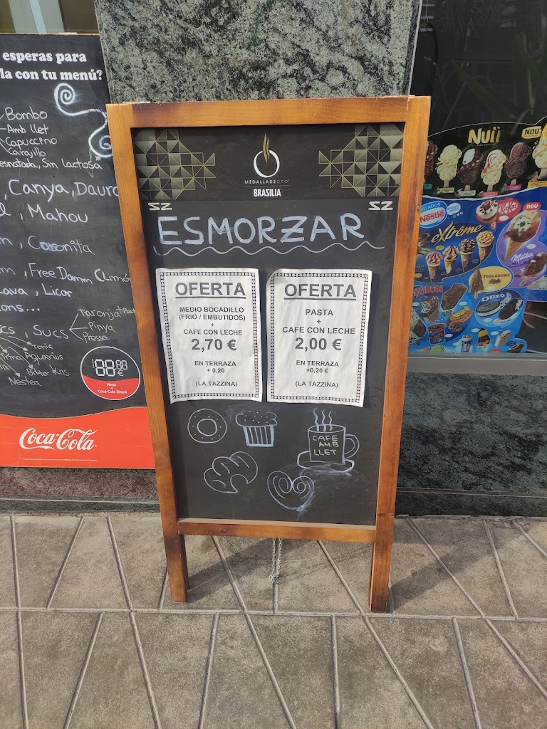 Cafeteria La Tazzina — Carta