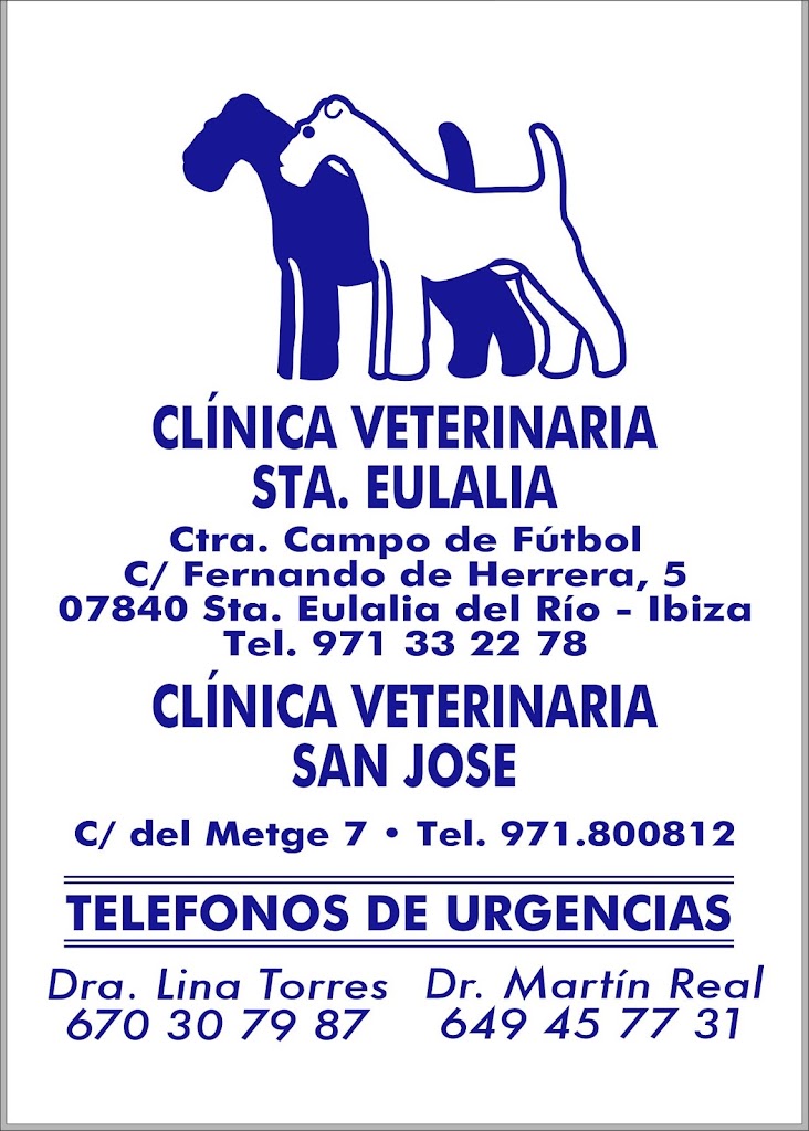 Clinica veterinaria Santa Eularia — Del propietario