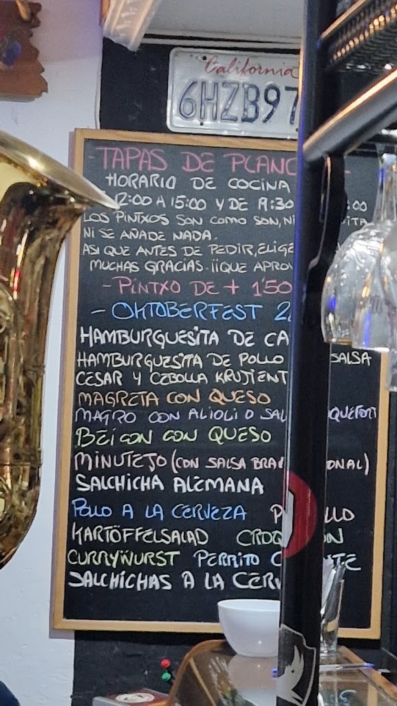 Cerveceria Boulevard — Carta