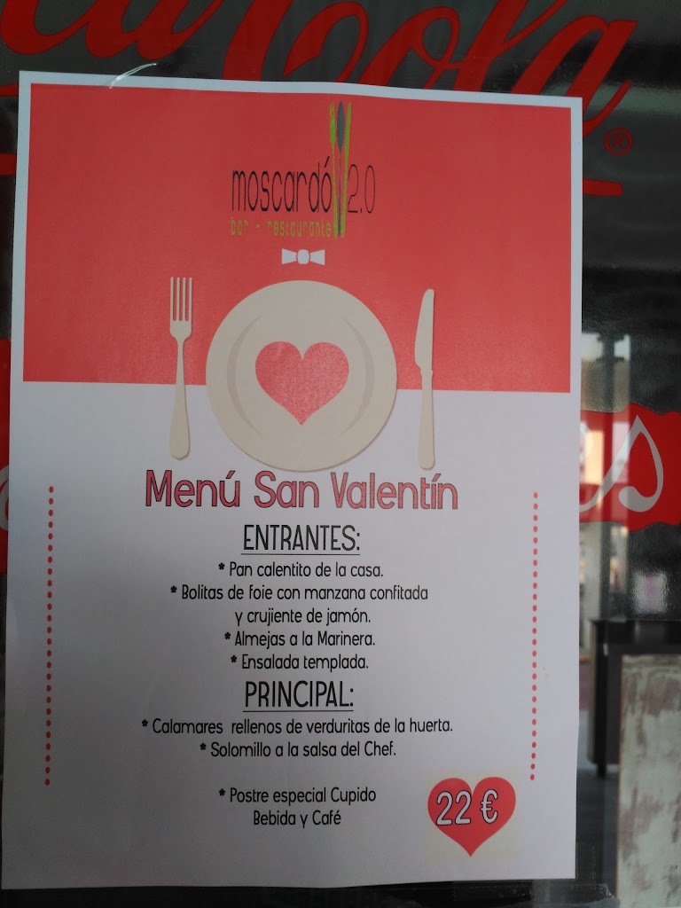 Moscardo Bar — Carta