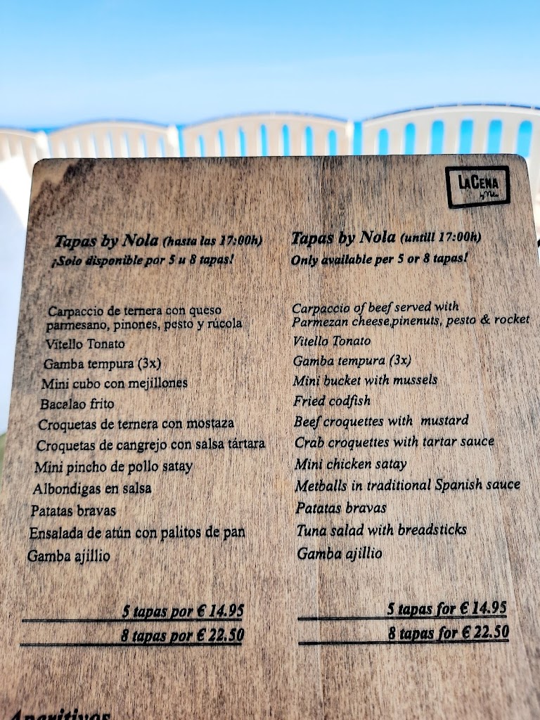 LaCena by Nola - Altea Boulevard — Carta