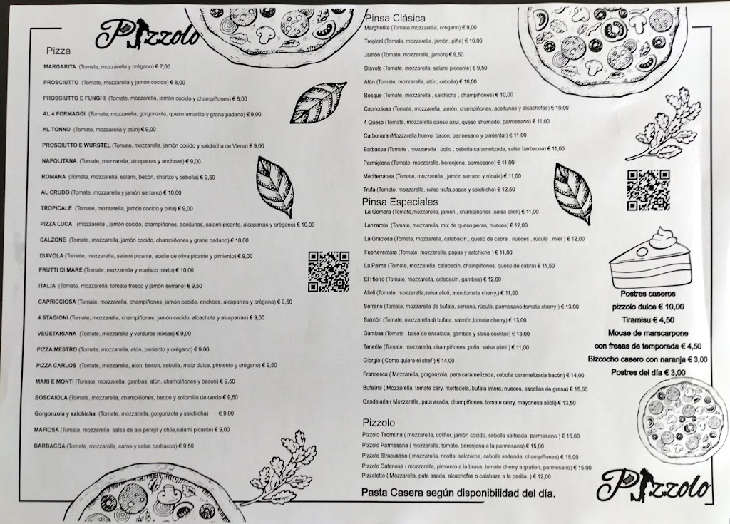 PIZZOLO — Carta