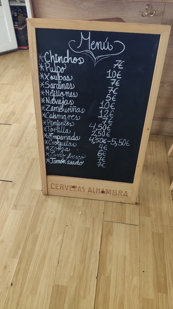 Restaurante Nautico Rodeira — Carta