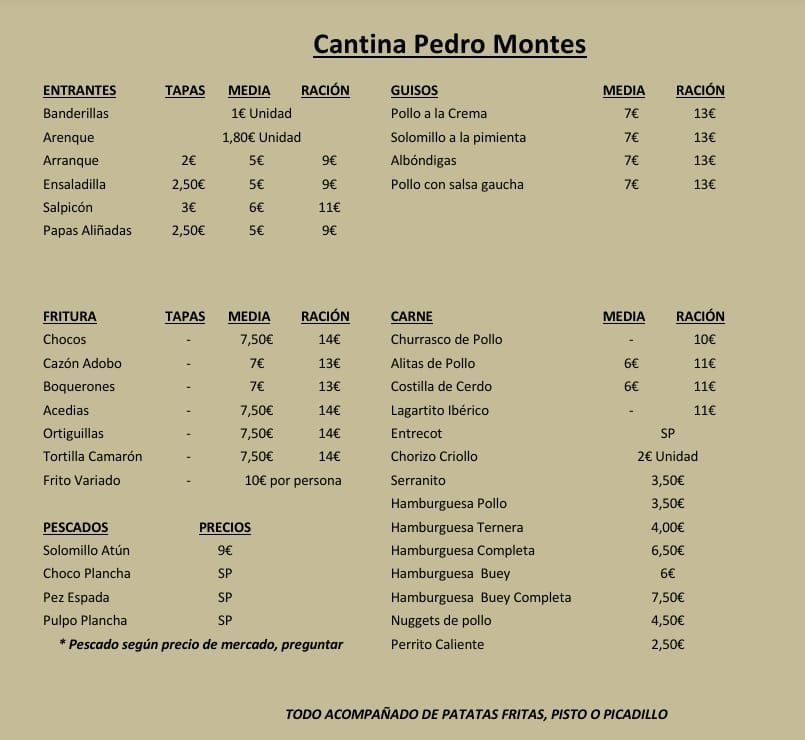 Panchon Rota — Carta