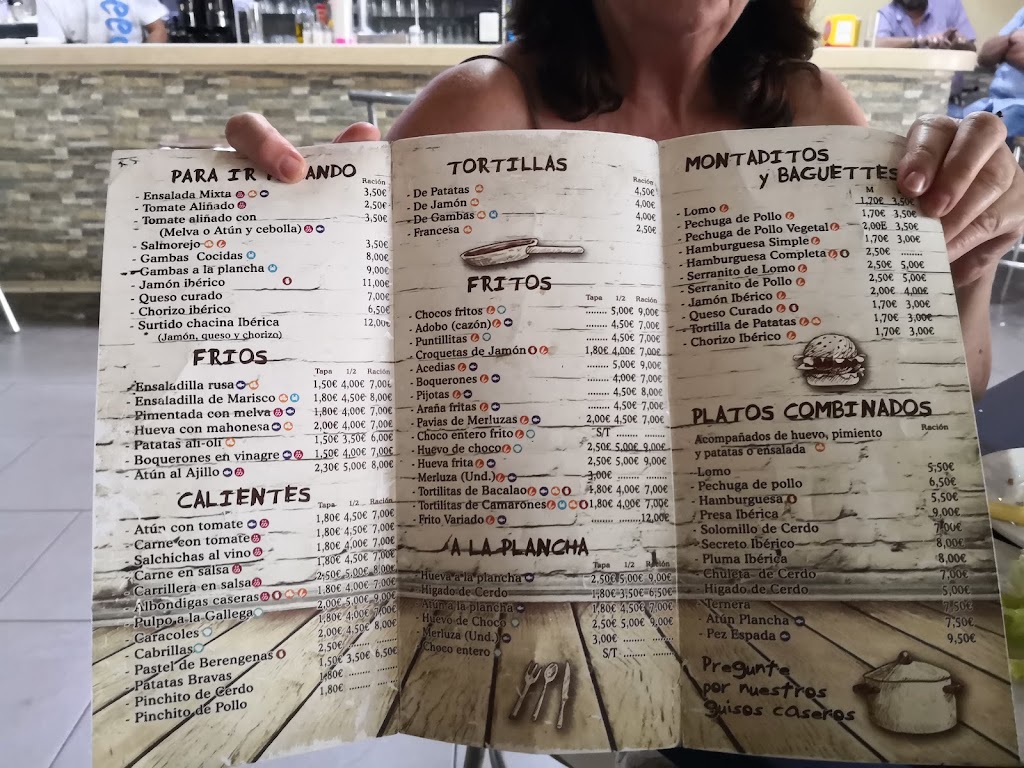 Bar Salgado Lepe — Carta