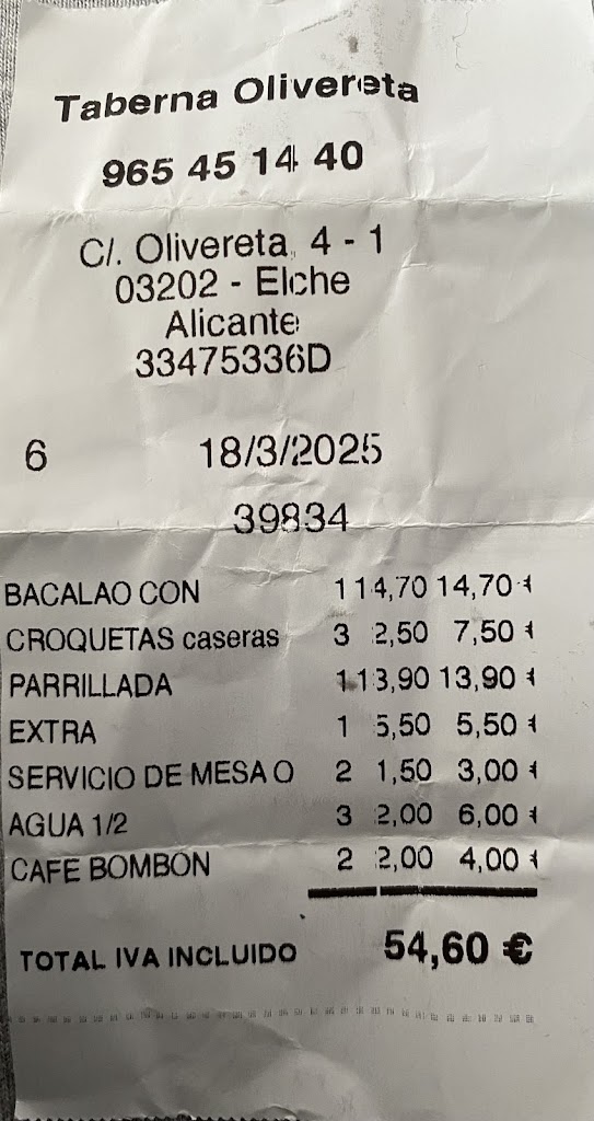 Restaurante La Olivereta — Mas recientes