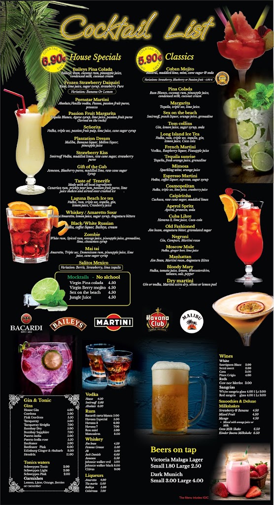 Cocktails & Dreams — Carta