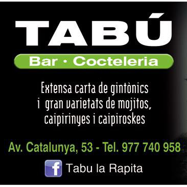 Tabu Bar Cafeteria Cocteleria gin tonic — Carta