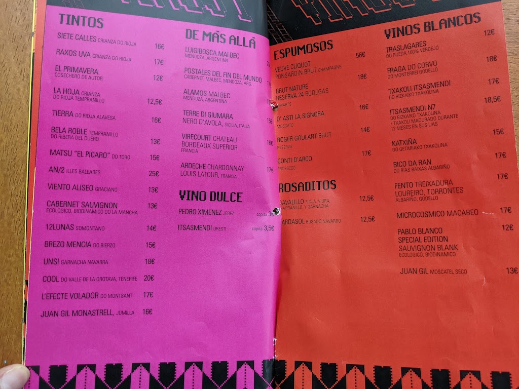 Dando la brasa — Carta
