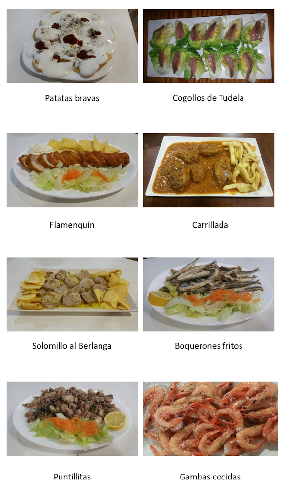 Bar Berlanga — Carta