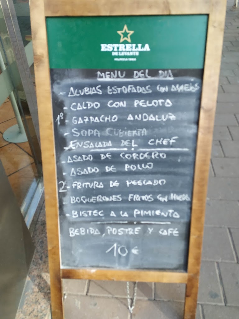 Restaurante La Pena Murciana — Carta