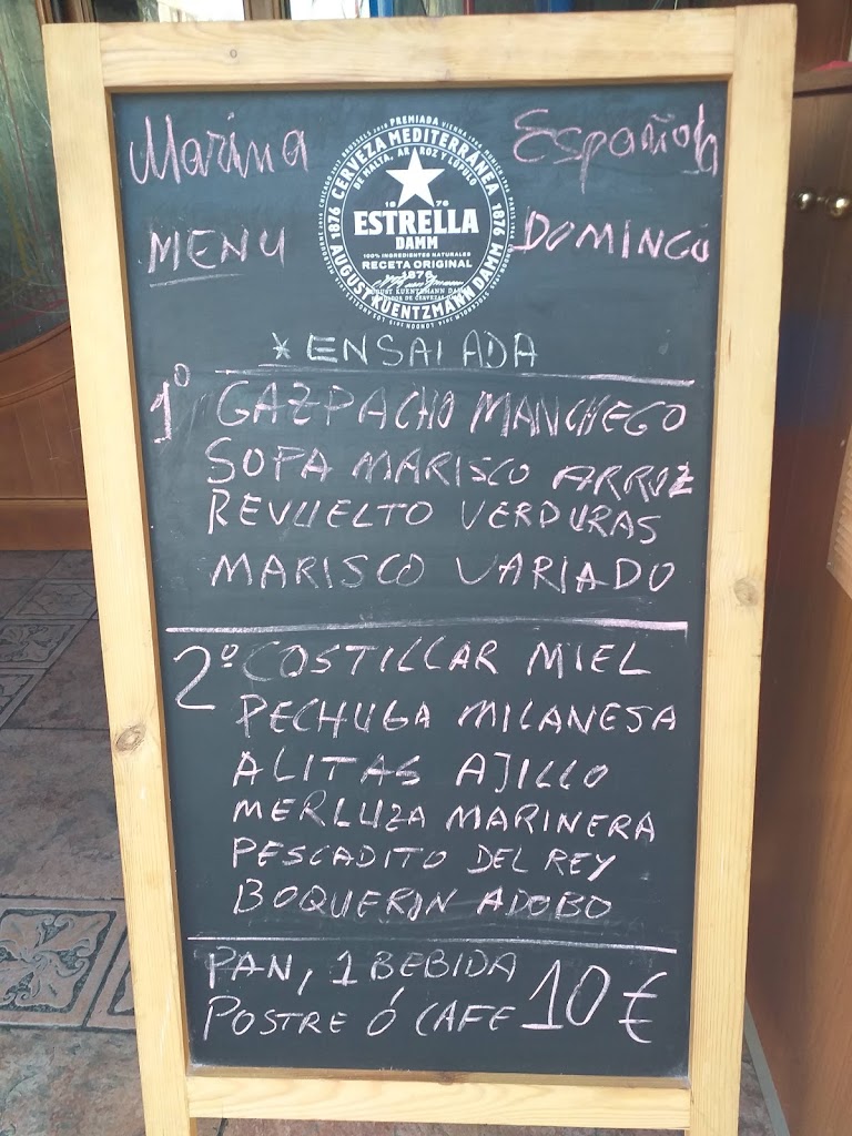 Cerveceria Marina Espanola — Carta