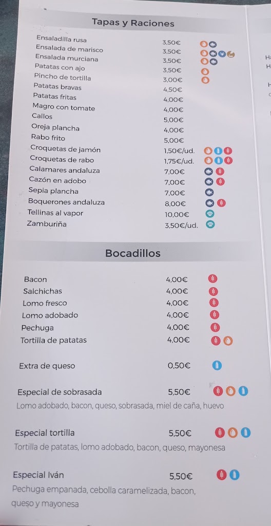 Bar - Taperia Brasil — Carta