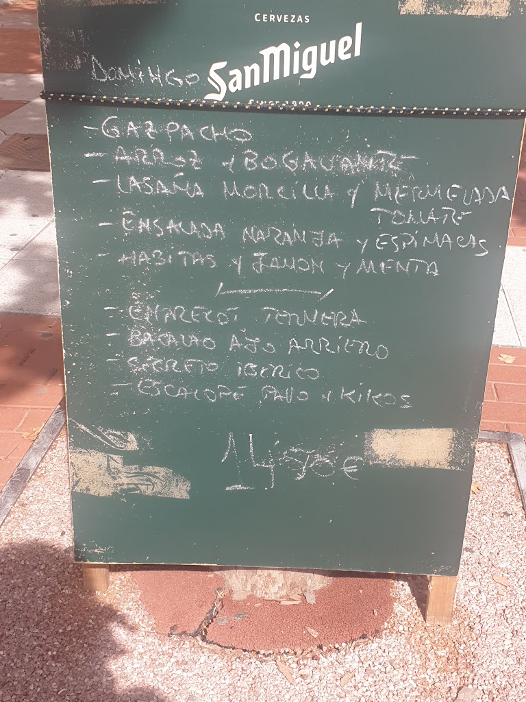 Restaurante El Rincon de Rick — Carta