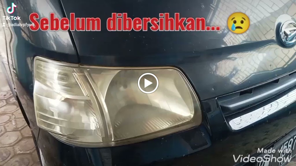 Regar Cuci Lampu Mobil