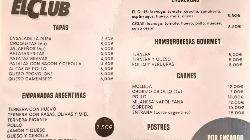 EL CLUB — Del propietario