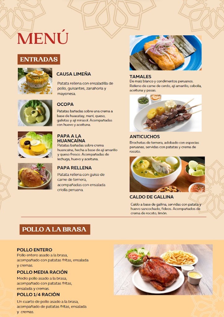 Restaurante Chef Fermin — Carta