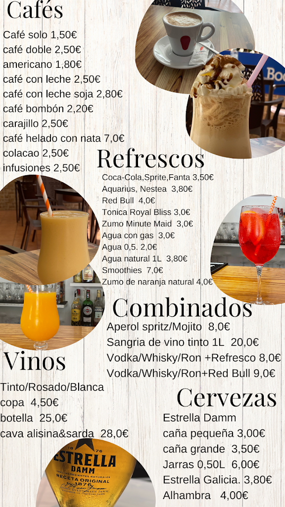 Cafeteria Dani — Carta