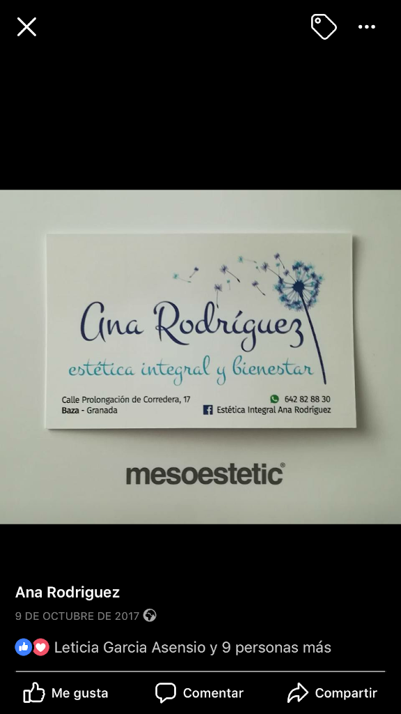 Ana Rodriguez Estetica Integral — Del propietario