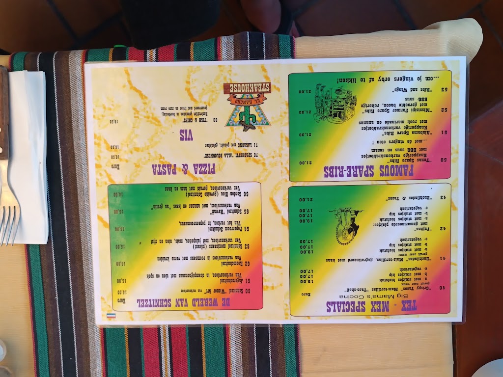Steakhouse El Rancho — Carta