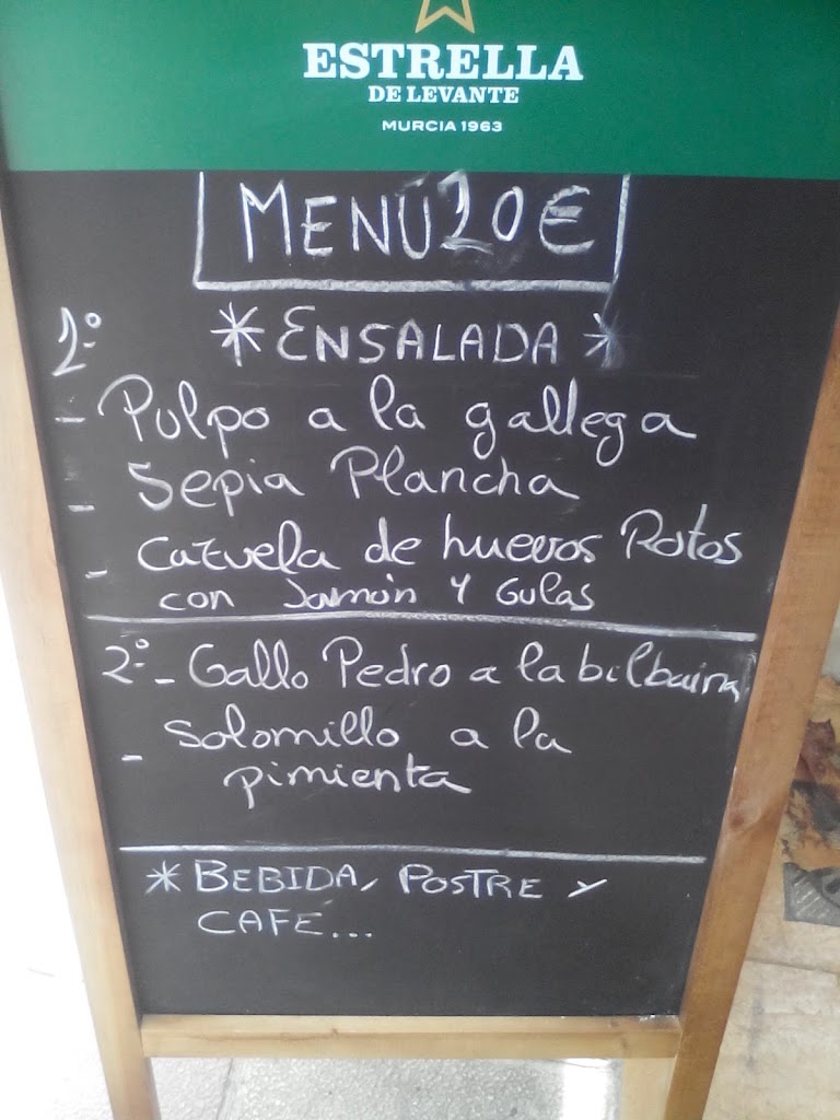 Cafeteria Churreria Inma — Carta