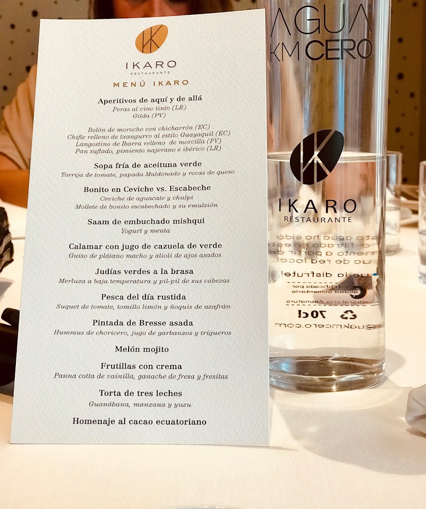 Restaurante Ikaro | Cocina personal | Logrono — Carta