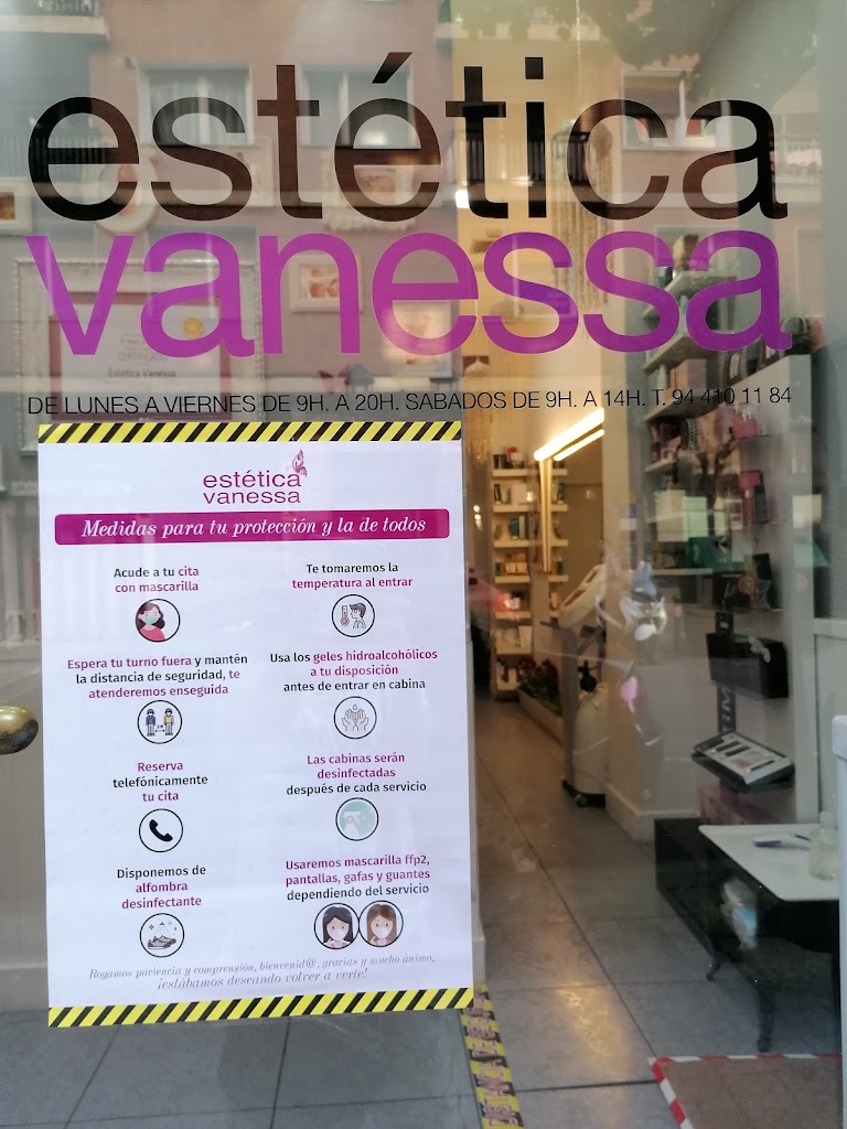 Estetica Vanessa Bilbao — Carta