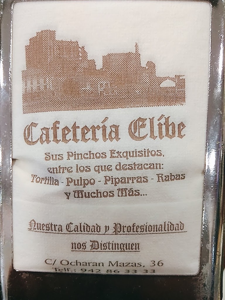 Cafe Elibe — Carta