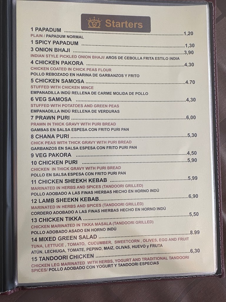 Royal Indian Cuisine — Del propietario