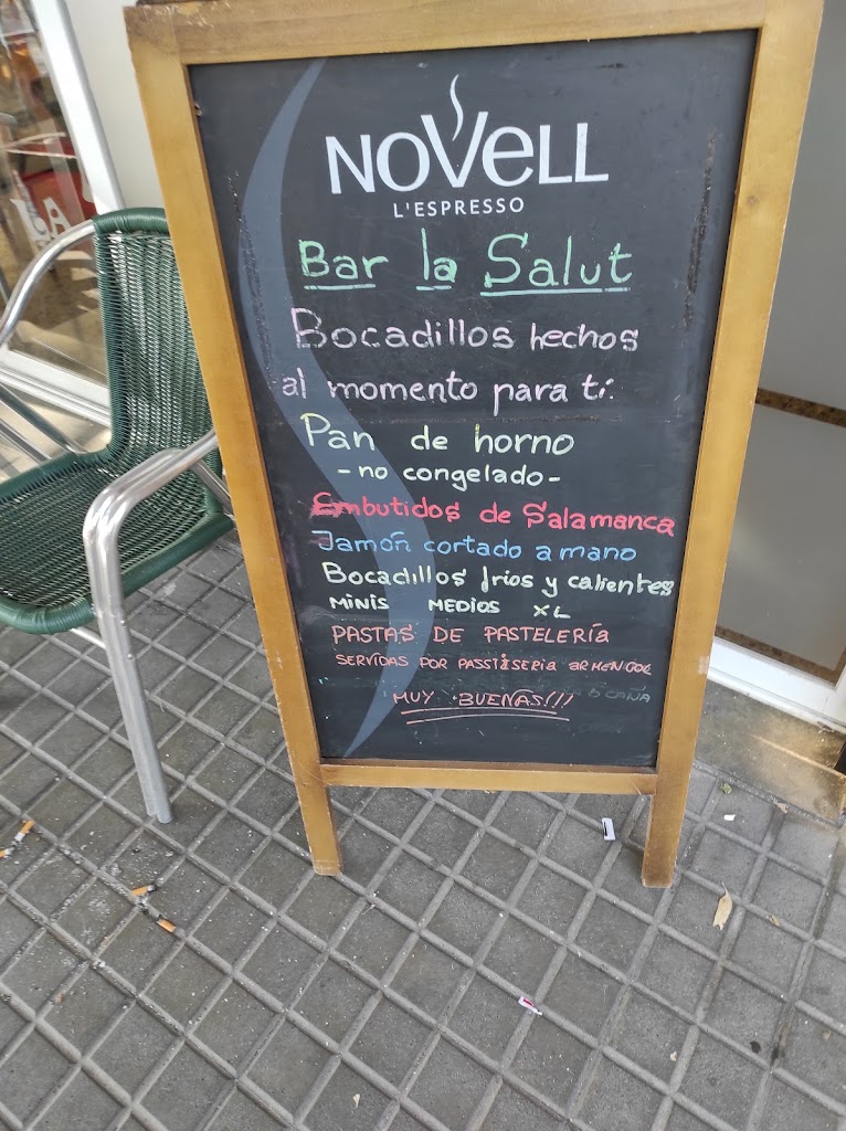Bar la Salud — Carta