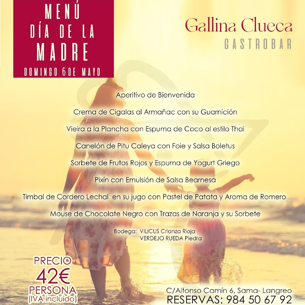 Gallina Clueca Gastrobar — Carta